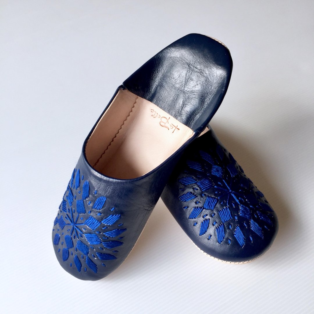 Elegant Babush Shoulder Broaden Navy × Blue - 其他 - 真皮 蓝色