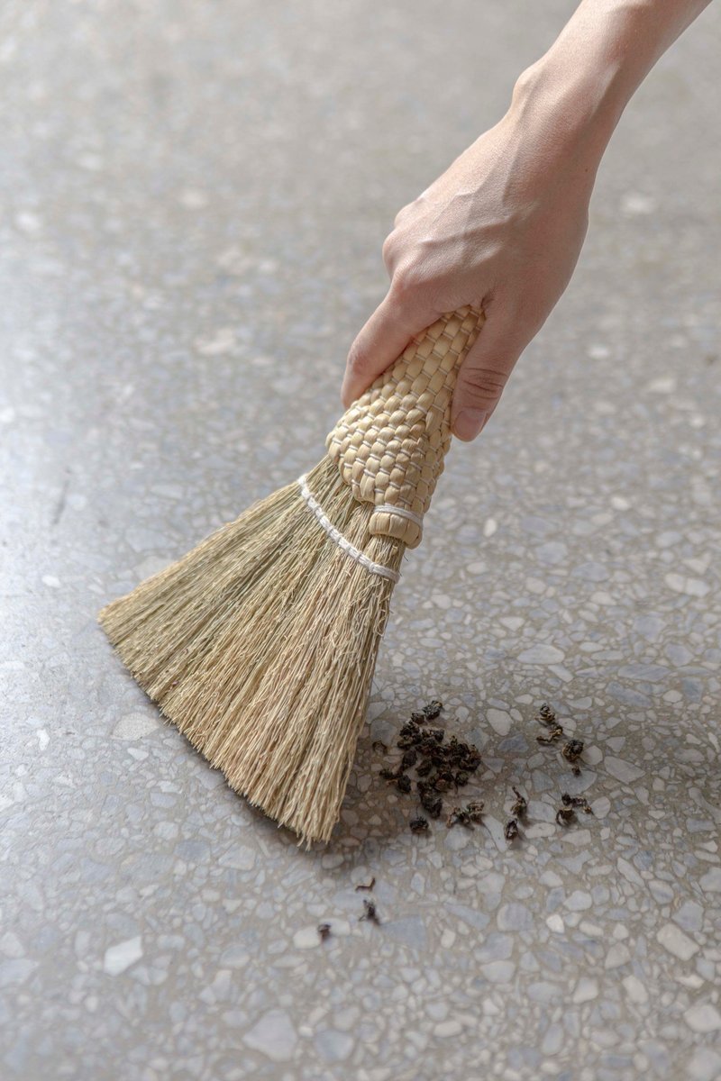 忆 | 高粱纤维编织扫把 - 吸尘器 - 植物．花 卡其色