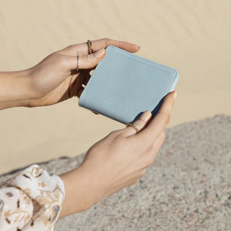 IN ANOTHER LIFE 极简短夹_蓝、灰、驼、黑、粉 - 皮夹/钱包 - 真皮 多色