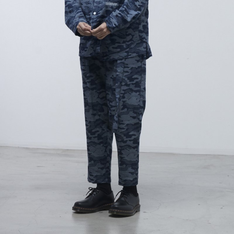DYCTEAM - Camo Pattern Pants - 男士长裤 - 棉 蓝色