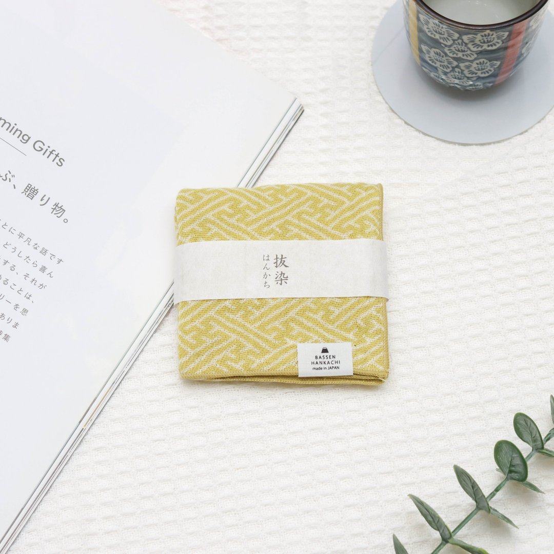 今治拔染三重纱方巾-纱绫形 - 手帕/方巾 - 棉 
