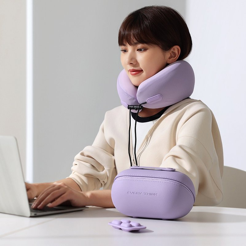 【EVERY THINK】旅行出游三件组 (卷卷U型枕+好眠眼罩+降噪耳塞) - 颈枕/旅行枕 - 其他材质 多色