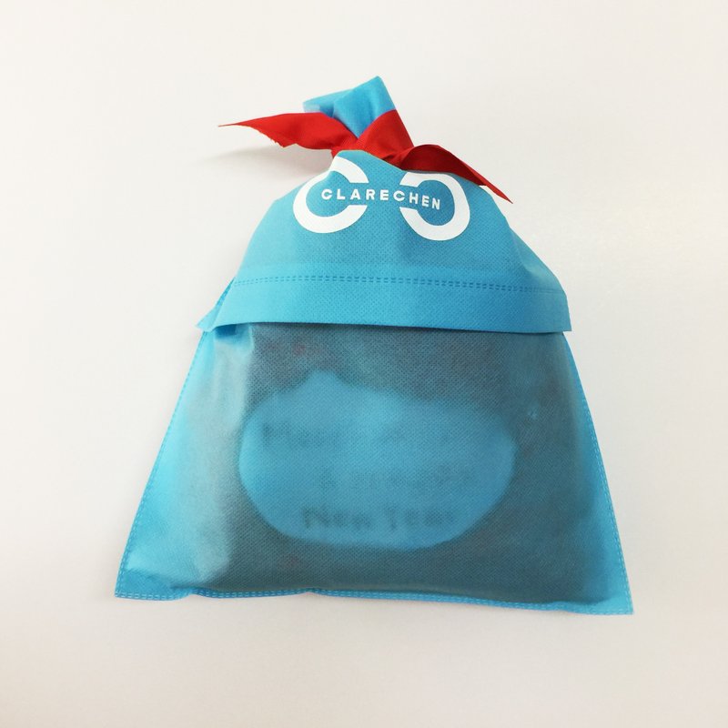 限量圣诞组合_发声围兜+袜子毯 - 其他 - 棉．麻 红色