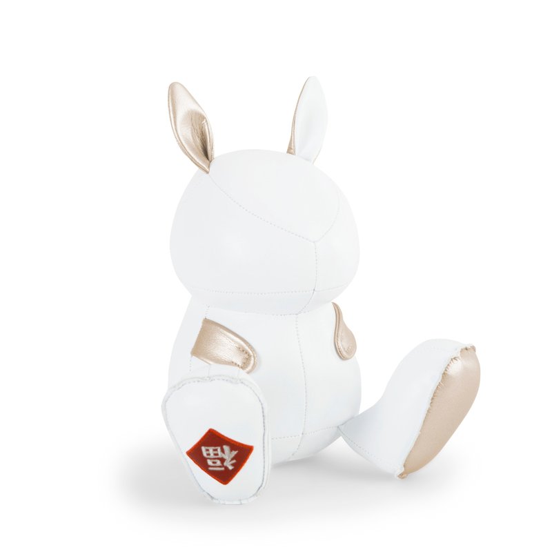 【书挡】福到兔 Rabbit Dafi 皮革摆饰 |开运招福 结婚礼 生肖礼 - 摆饰 - 人造皮革 多色