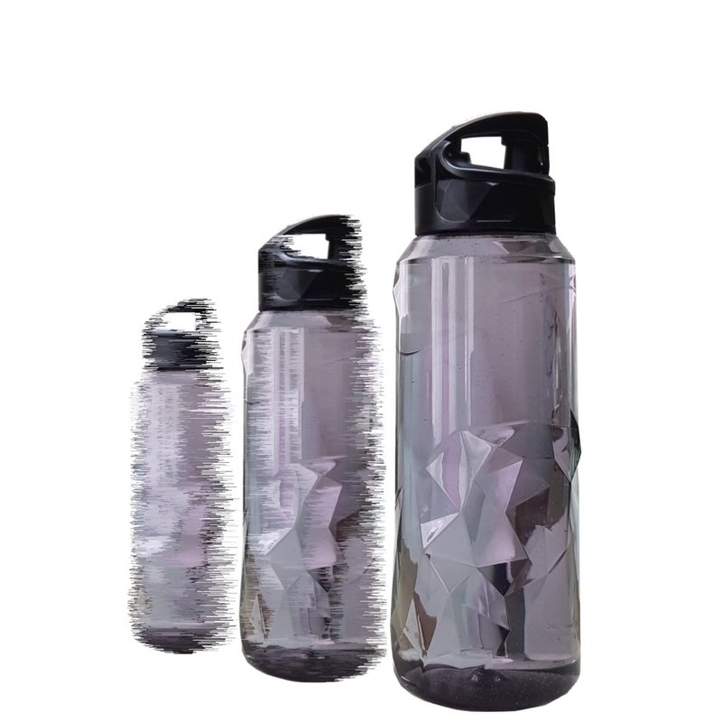 LUDAVI钻石水瓶 - 1000ml - 运动款 单指快开快扣专利设计 - 水壶/水瓶 - 塑料 