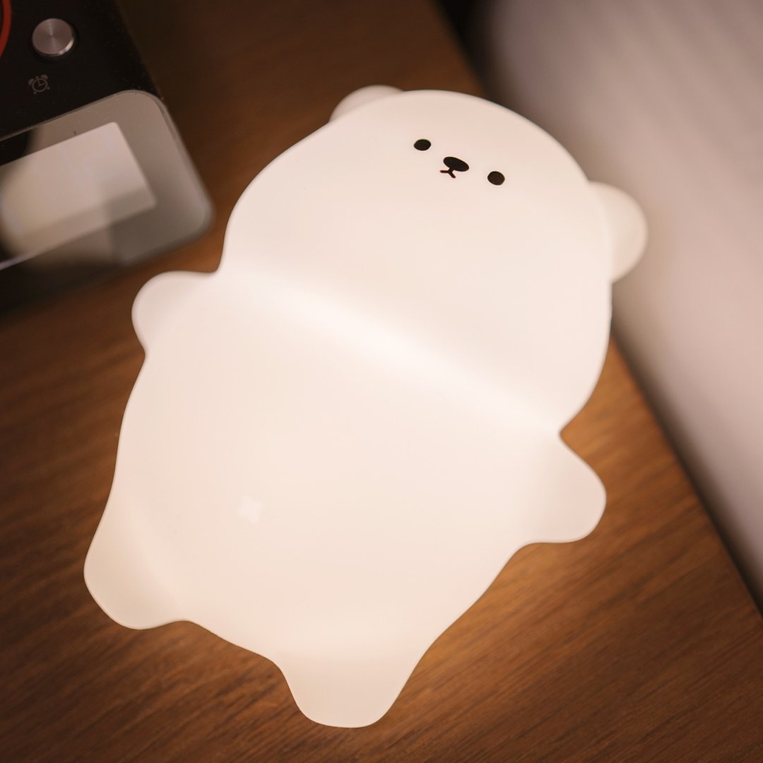 Lazy Bear 慵懒棉花糖熊熊氛围夜灯 | 交换礼物 生日礼物 - 灯具/灯饰 - 硅胶 白色