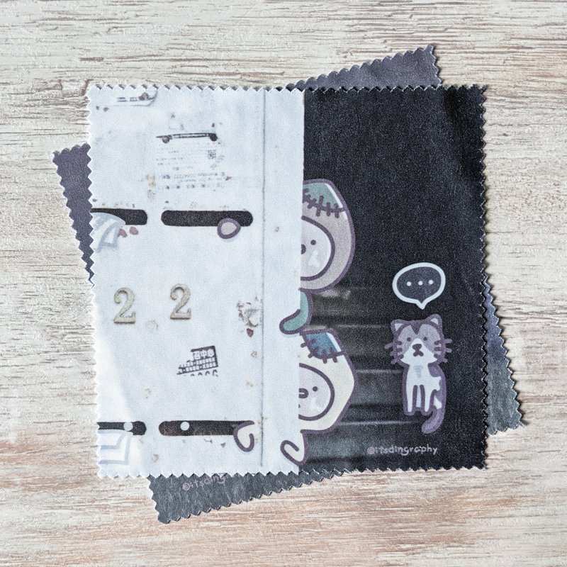 【Pinkoi 独家发售】布仔抬头望望星空 或 唐楼猫咪  /  眼镜布 - 眼镜盒/眼镜布 - 其他材质 多色