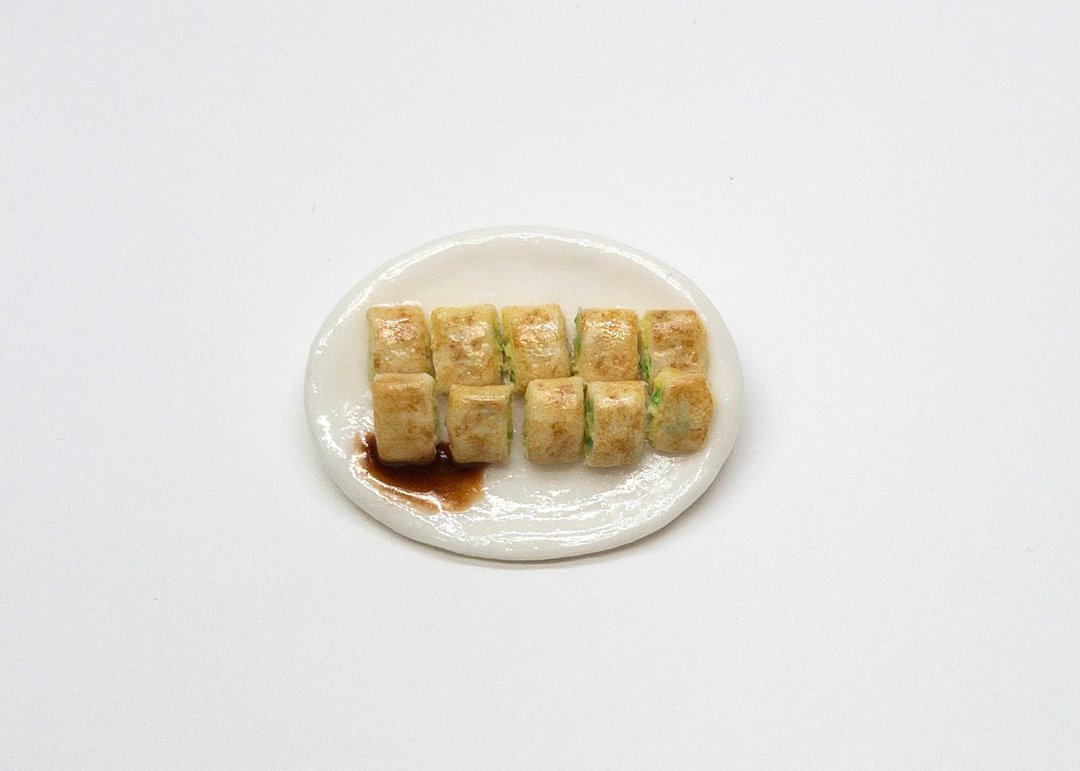 蛋饼胸针 - 胸针 - 粘土 