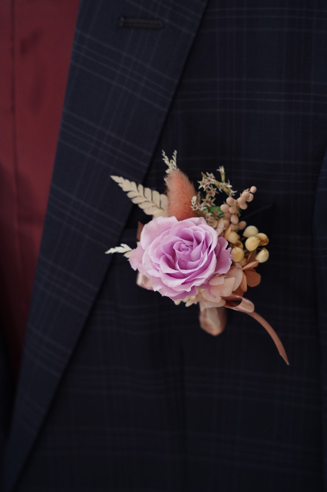【竒花】主婚人胸花/婚礼胸花/新郎胸花/伴郎胸花/招待胸花 - 干燥花/捧花 - 植物．花 