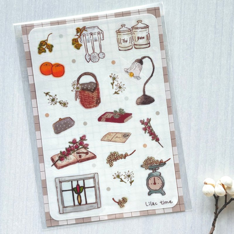 半裁贴纸  મસ્કીંગ ટેપ材质 灯与书 - 贴纸 - 纸 