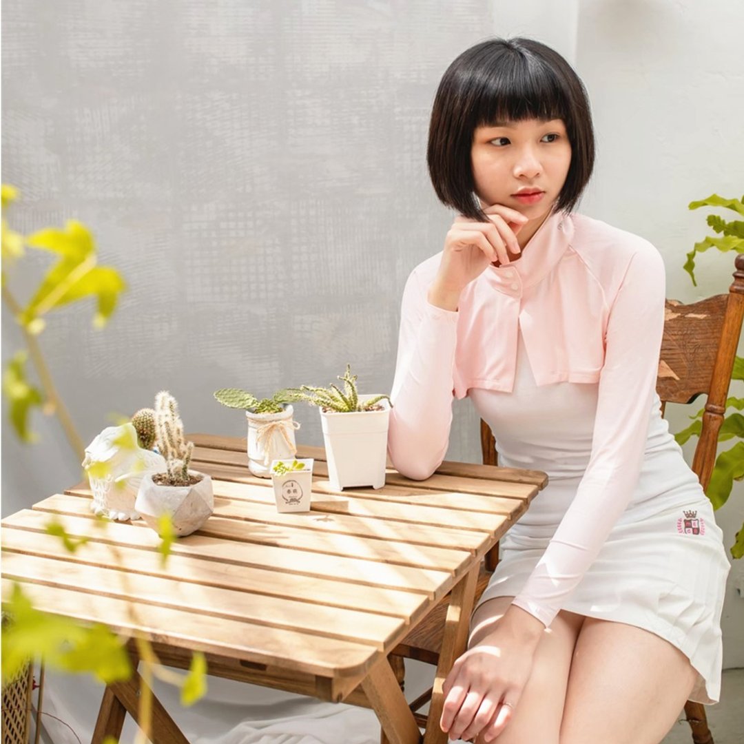 【MEGA COOUV】防晒冰感扣子款围脖披肩袖套 UV-F517 - 运动/健身用品 - 其他材质 粉红色