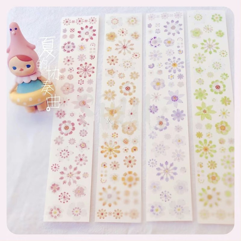 花花8% 和纸胶带 特殊油墨 台灣製 10米卷 - 纸胶带 - 纸 多色