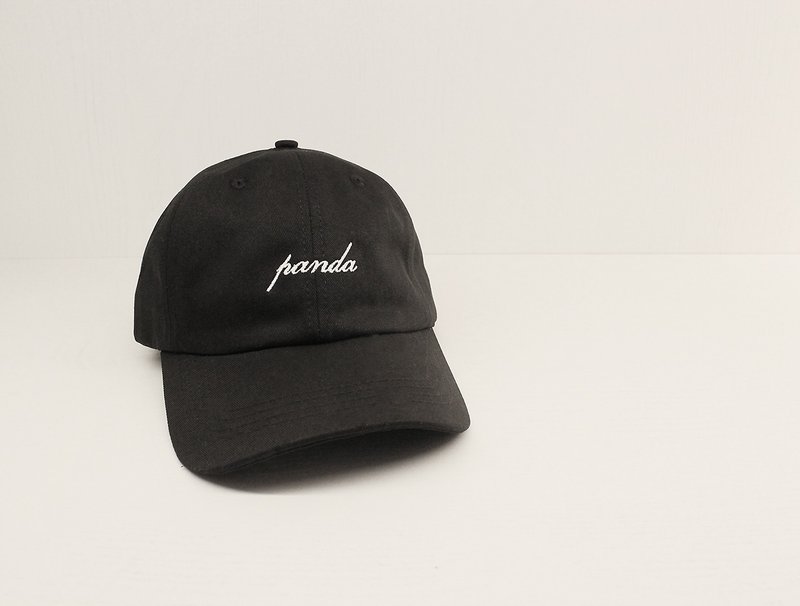 Something Random- Panda - 帽子 - 聚酯纤维 黑色