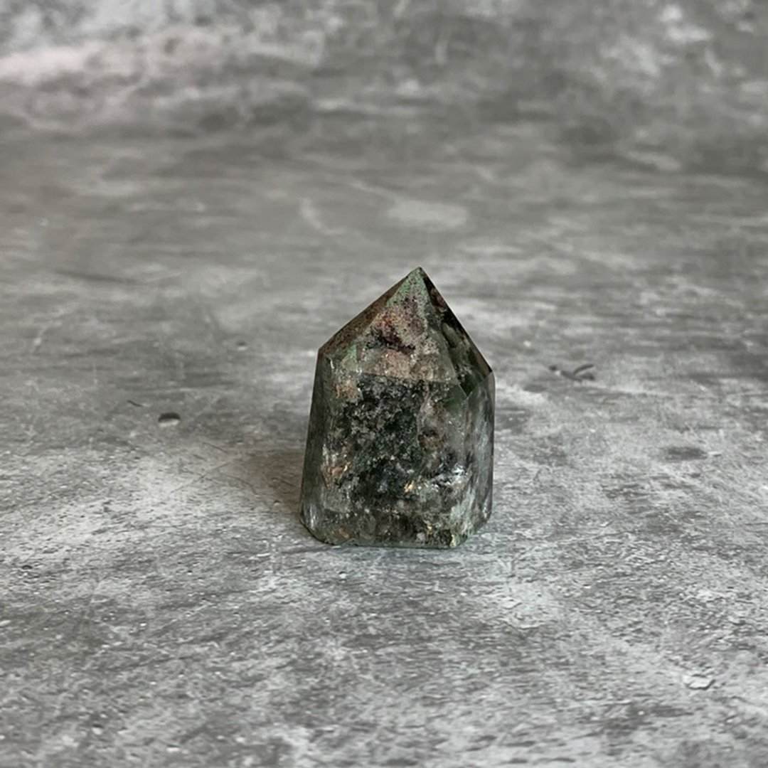 水晶柱- 绿幽灵 办公室疗愈微景观 设备摆饰 一物一图 - 摆饰 - 宝石 绿色