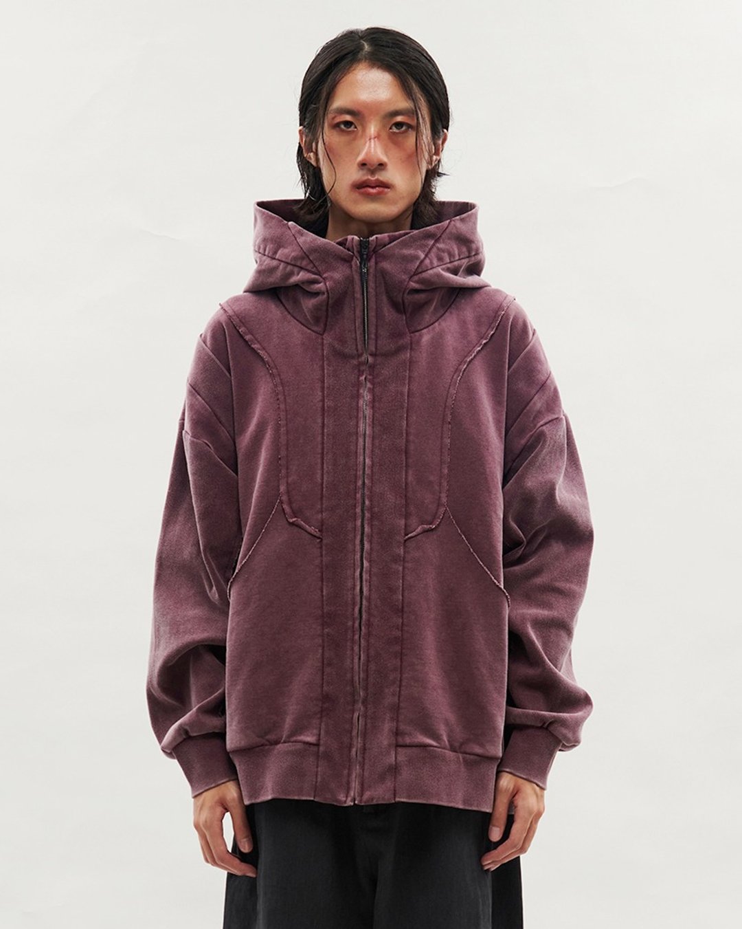 Washed Parka - 男装外套 - 棉．麻 红色