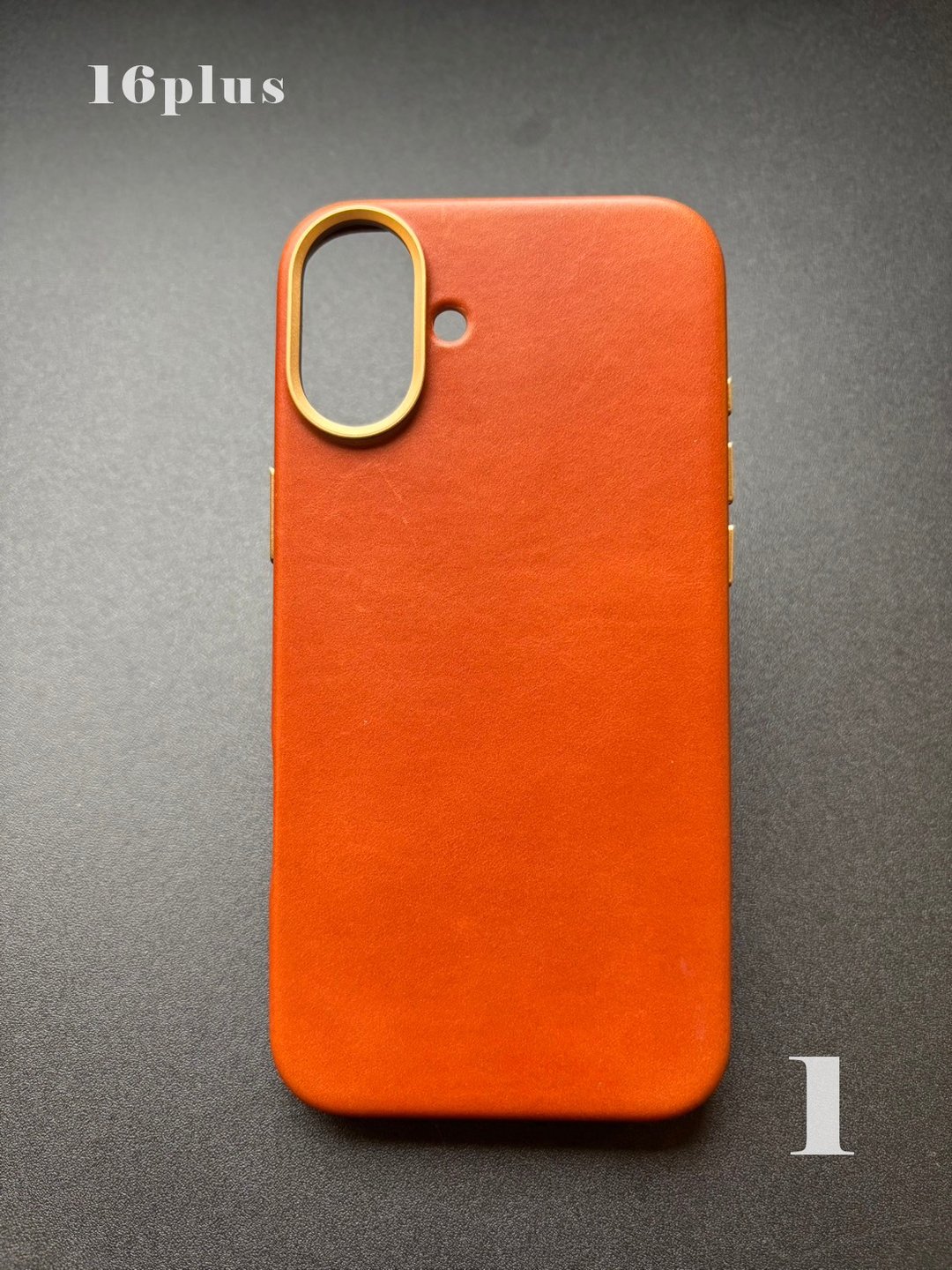 【小瑕疵福利品】UNIC真皮手机壳iPhone16 Plus / 15 ProMAX - 手机壳/手机套 - 真皮 咖啡色