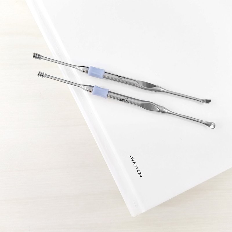 【ME5】I007 360度双头钢耳扒 - 其他 - 不锈钢 灰色