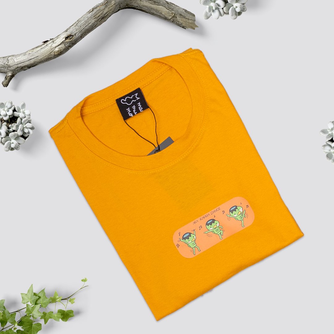 Oversize T-shirt - Kappa Dance - Yellow - 中性连帽卫衣/T 恤 - 棉 黄色