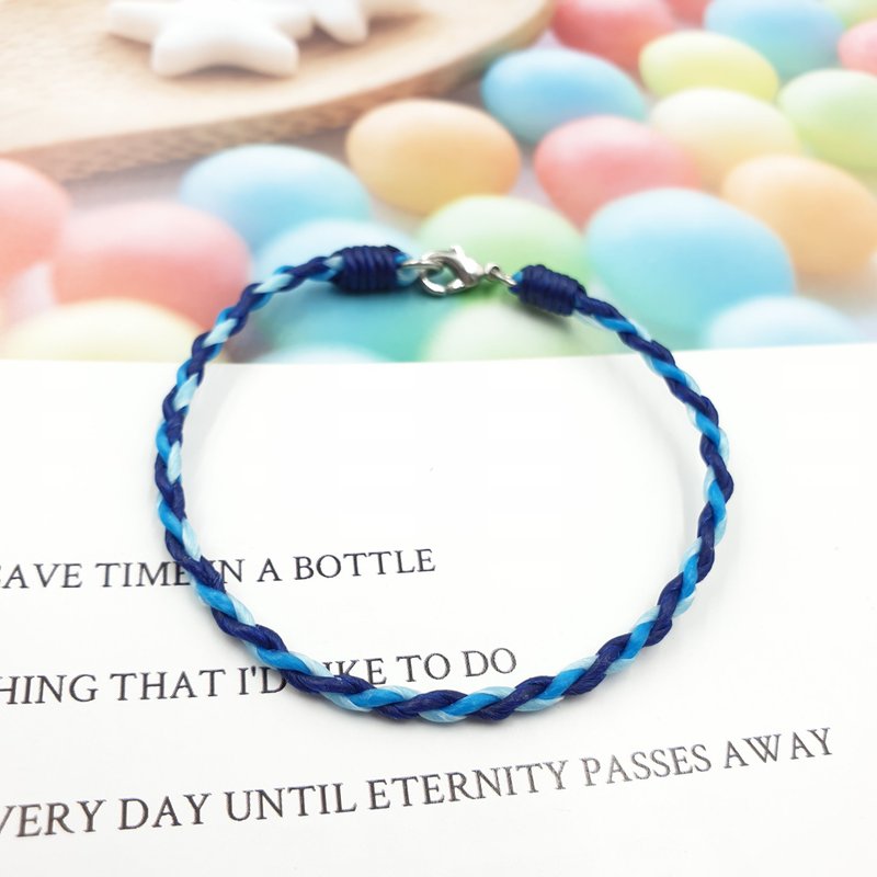 Z-09泰国蚕丝蜡线(四股编织) @颜色可自行搭配 冲浪脚绳 幸运手环 - 手链/手环 - 防水材质 