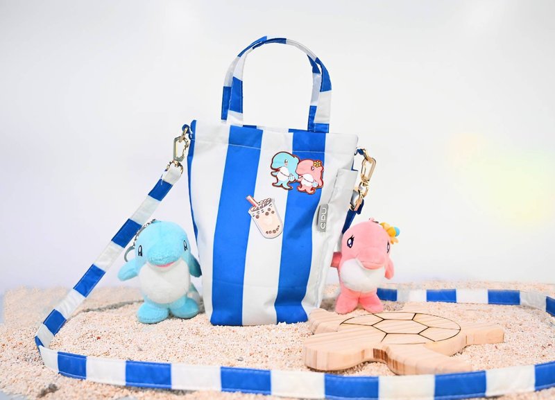 CIPUx野柳海洋世界联名饮料袋 - 随行杯提袋/水壶袋 - 环保材料 蓝色