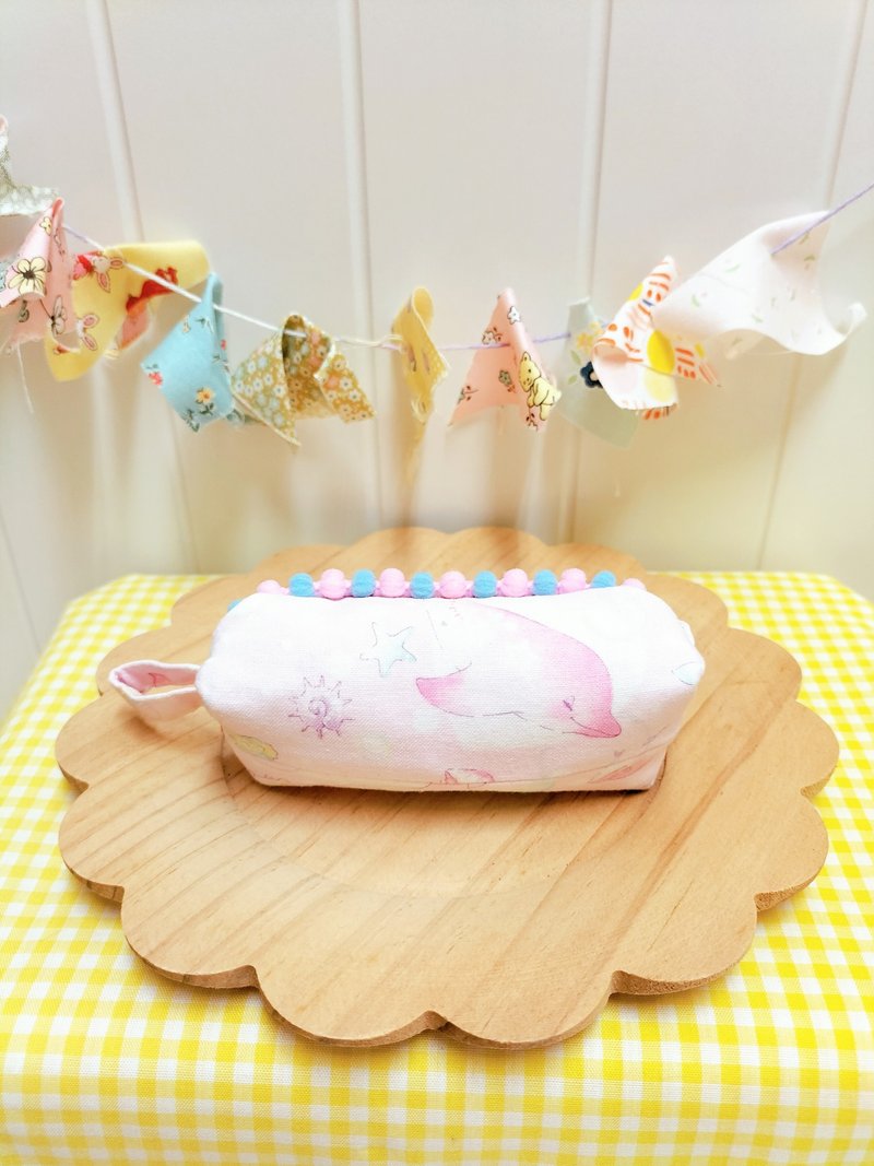 Mini胖胖包-海豚 零钱包 印章包 - 零钱包 - 棉．麻 