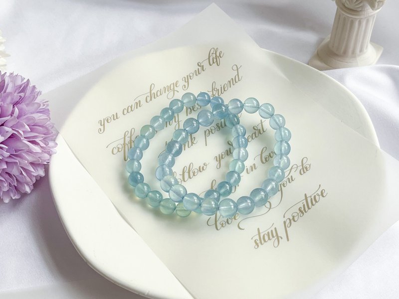 天然海蓝宝手链 - 手链/手环 - 水晶 蓝色