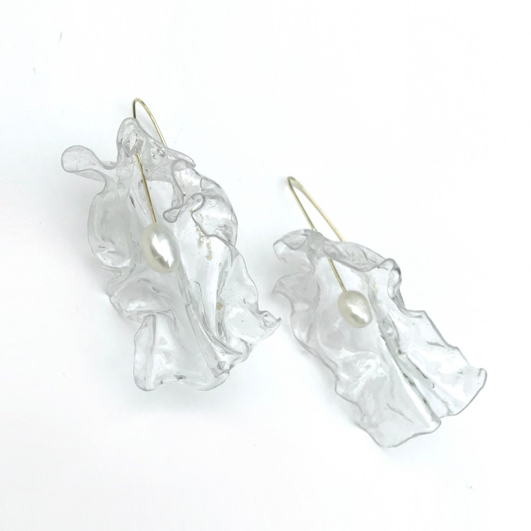 拟 . 虚 系列耳环 - 耳环/耳夹 - 环保材料 透明