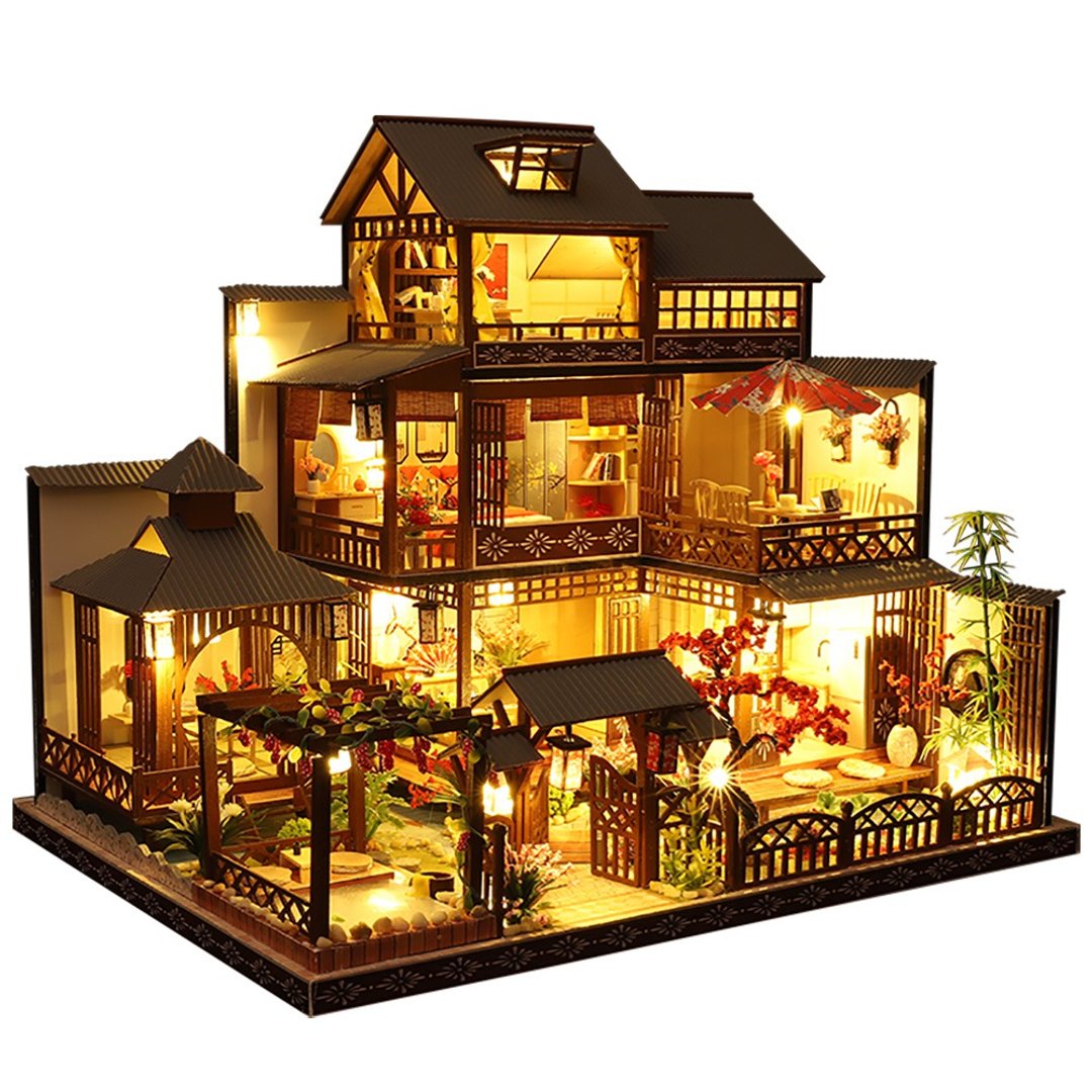 【豪华DIY小屋】潺水雅泉 │全台唯一总代理High-House袖珍屋 - 木工/竹艺/纸艺 - 木头 白色