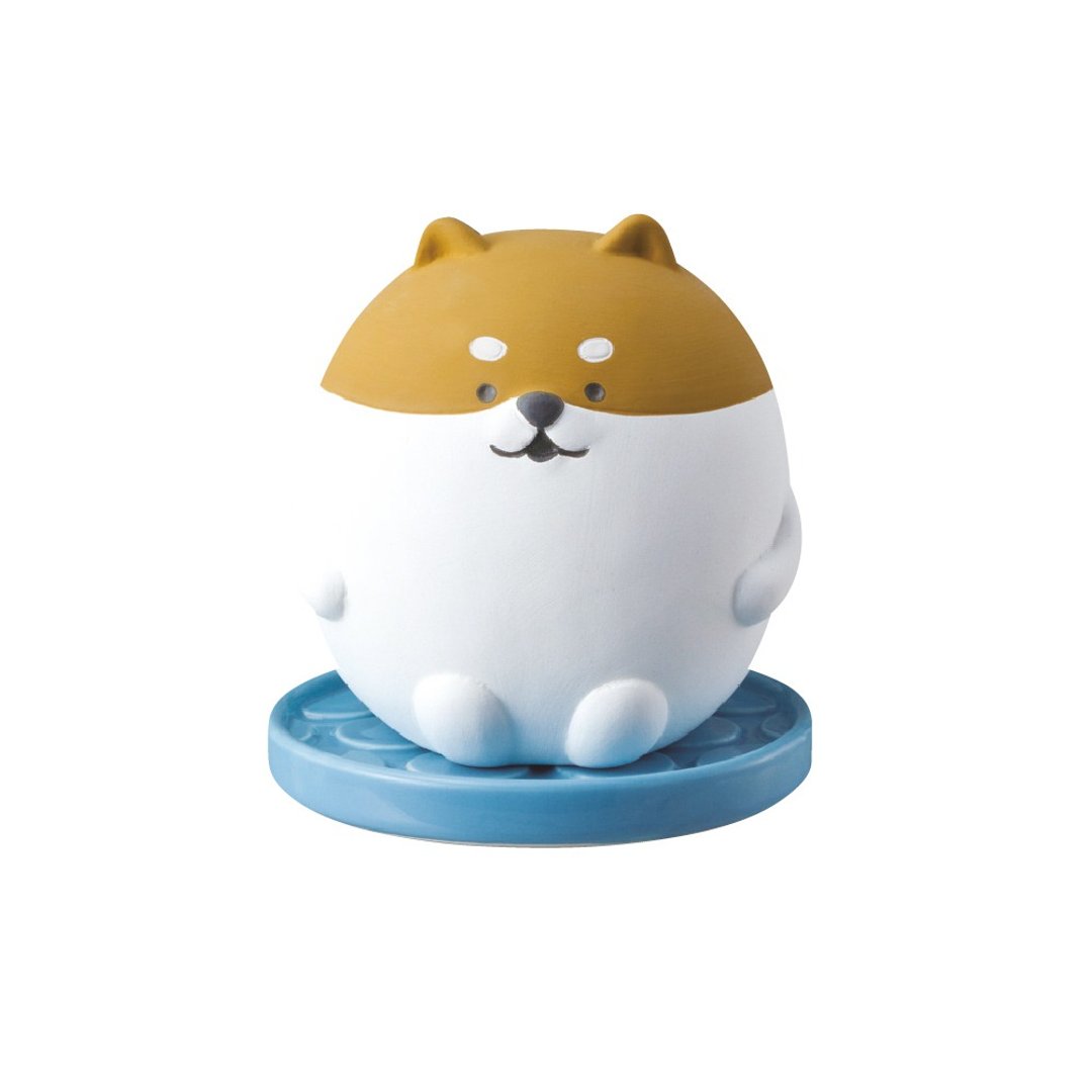 【日本DECOLE】KARATTO MASCOT 自然除湿器 - 胖胖柴犬 - 摆饰 - 陶 白色