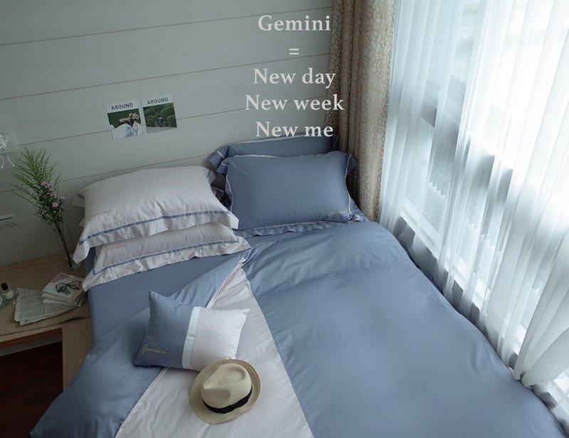 星座系列-双子座-床包两用被床组-100%300织精梳棉 - 寝具 - 棉．麻 