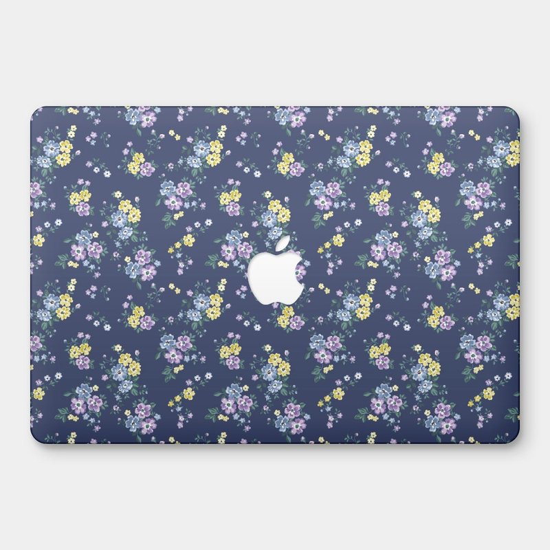 蓝紫小花 MacBook 超轻薄防刮保护壳 PU008 - 平板/电脑保护壳 - 塑料 蓝色
