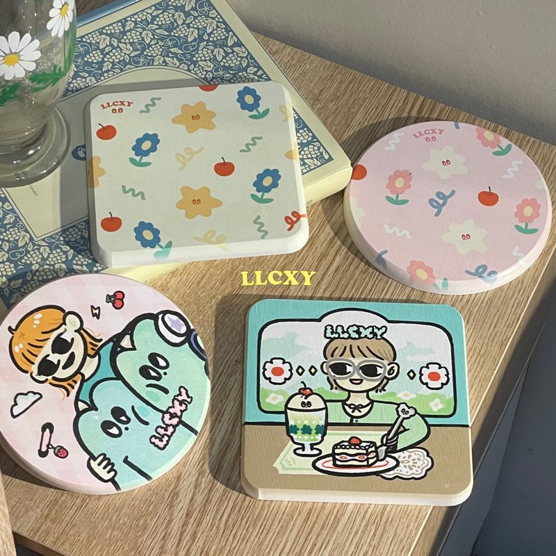 LLCXY 吸水硅藻土杯垫 - 杯垫 - 其他材质 