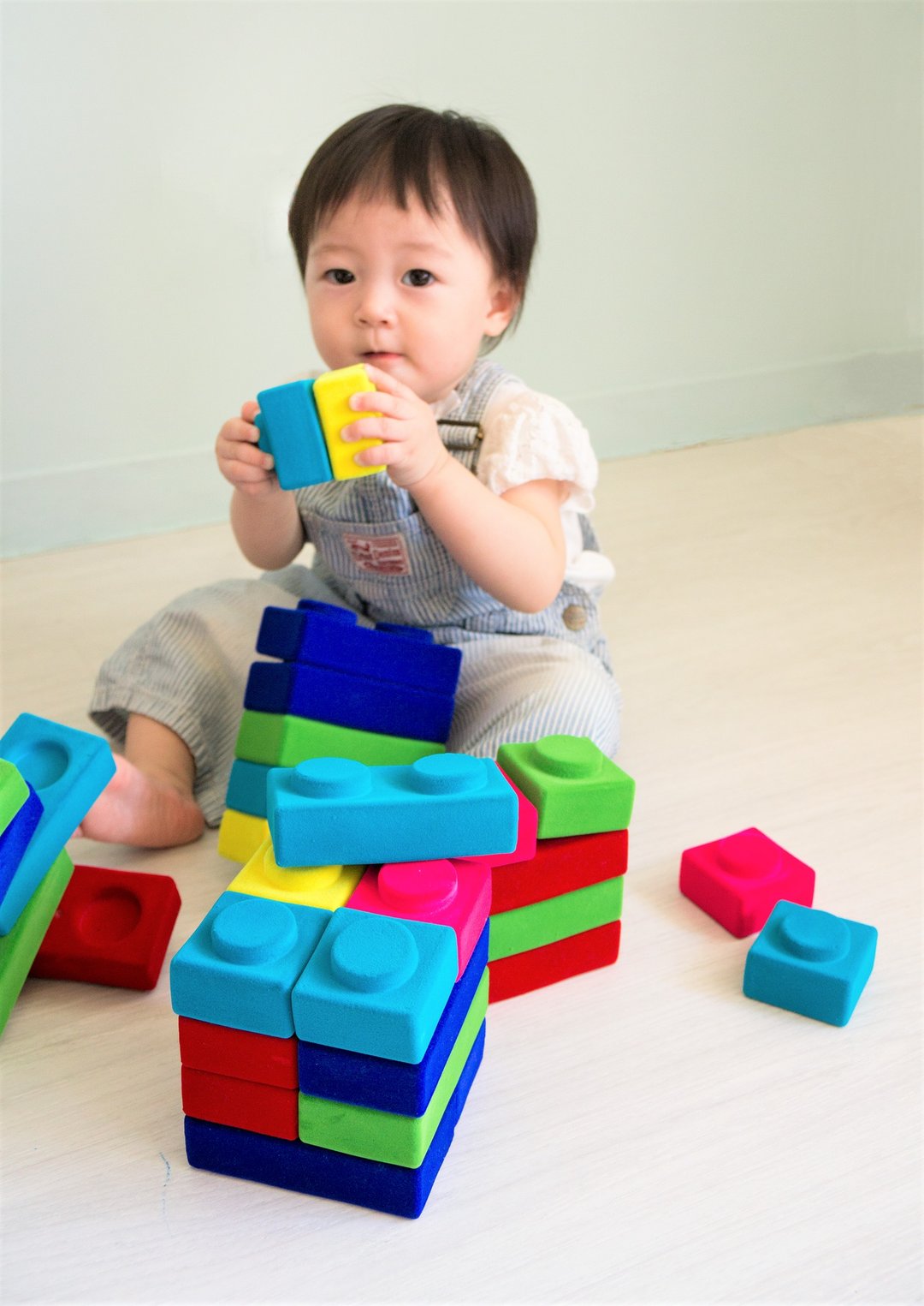 美国 Rubbabu  - Rubbablox basix set 天然乳胶 积木 - 得奖商品 x 可生物分解 x 婴幼儿 x 绿色玩具 - 玩具/玩偶 - 其他材质 多色