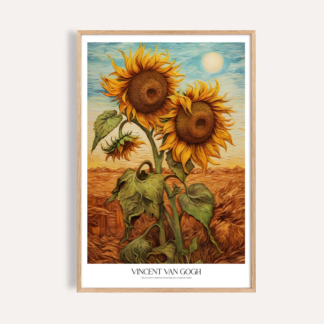 向日葵田 Sunflowers in the Field / 梵谷花卉 客厅挂画 无框画 - 海报/装饰画/版画 - 纸 