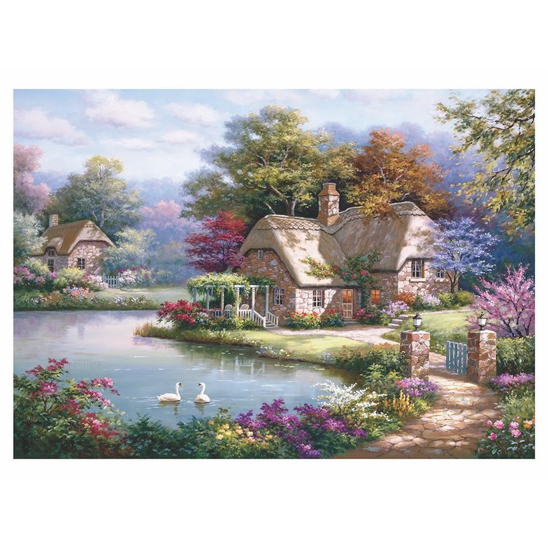 天鹅小屋_Anatolian_1500片拼图 - 拼图 - 纸 