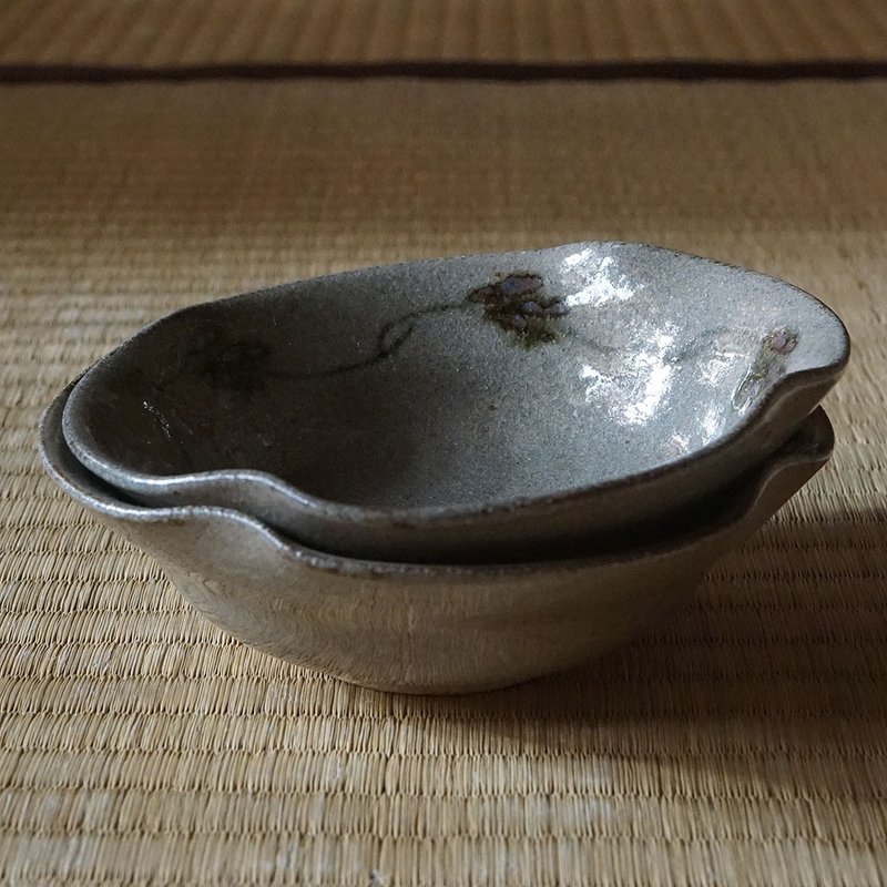 绘唐津轮花钵 - 碗 - 陶 