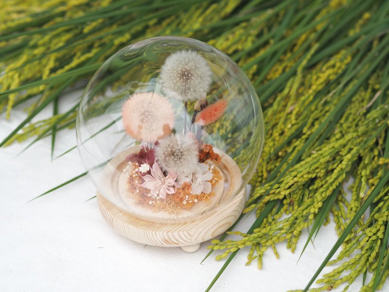 月夕花朝大球盅 - 干燥花/捧花 - 玻璃 