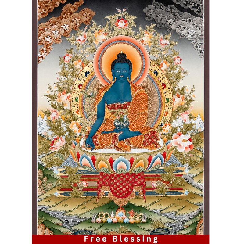 药师佛唐卡 万物的医治者 - 海报/装饰画/版画 - 其他材质 多色
