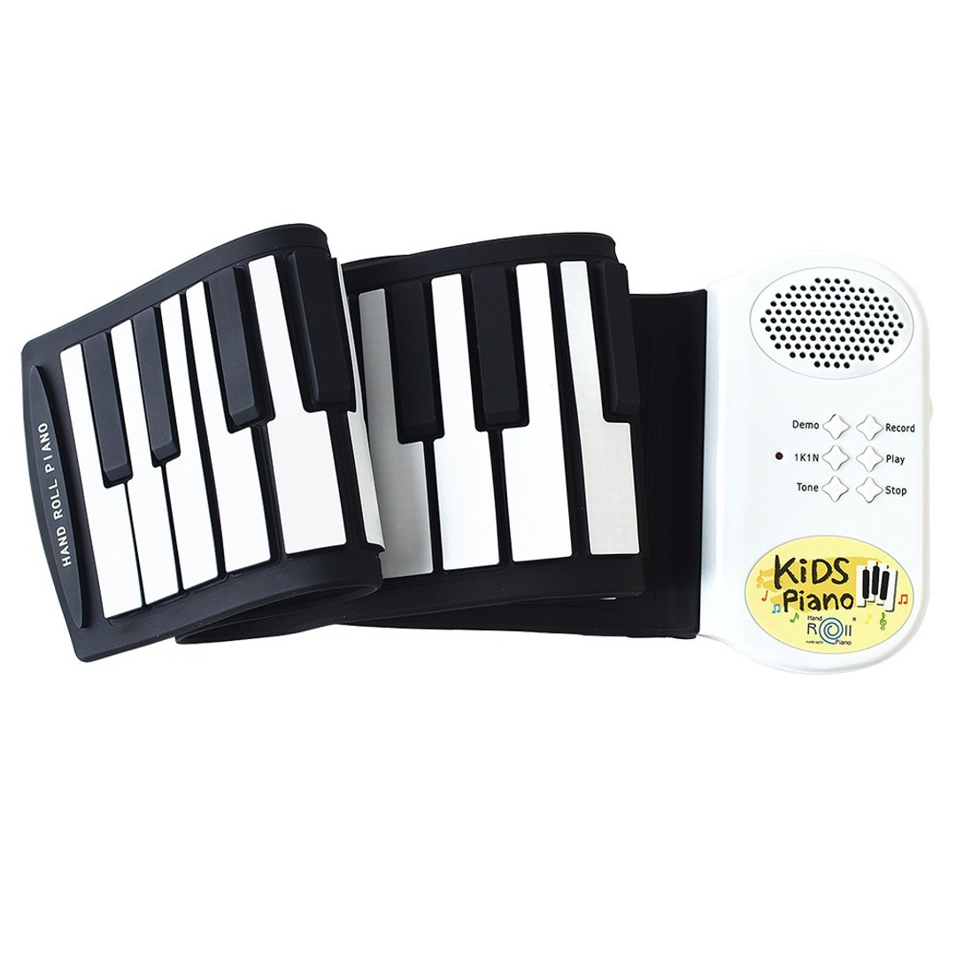 Hand Roll Piano 49键手卷钢琴(迷你电子琴/接触音乐/初阶入门款) - 玩具/玩偶 - 硅胶 白色