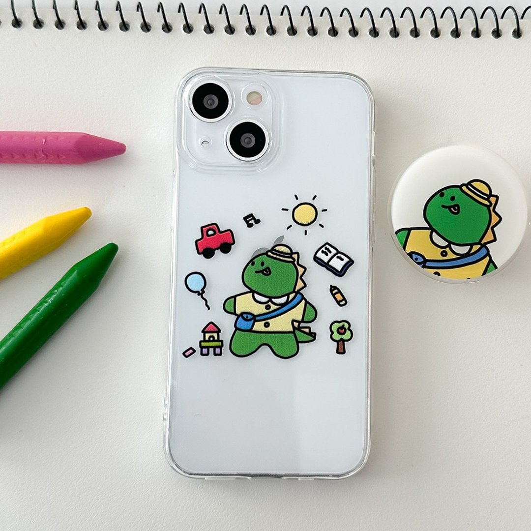 快乐恐龙 iPhone 手机壳 Grip 智慧托克套装 - 手机壳/手机套 - 塑料 多色