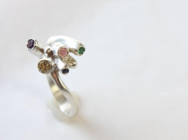 iroiro-ring3 - 戒指 - 其他金属 银色