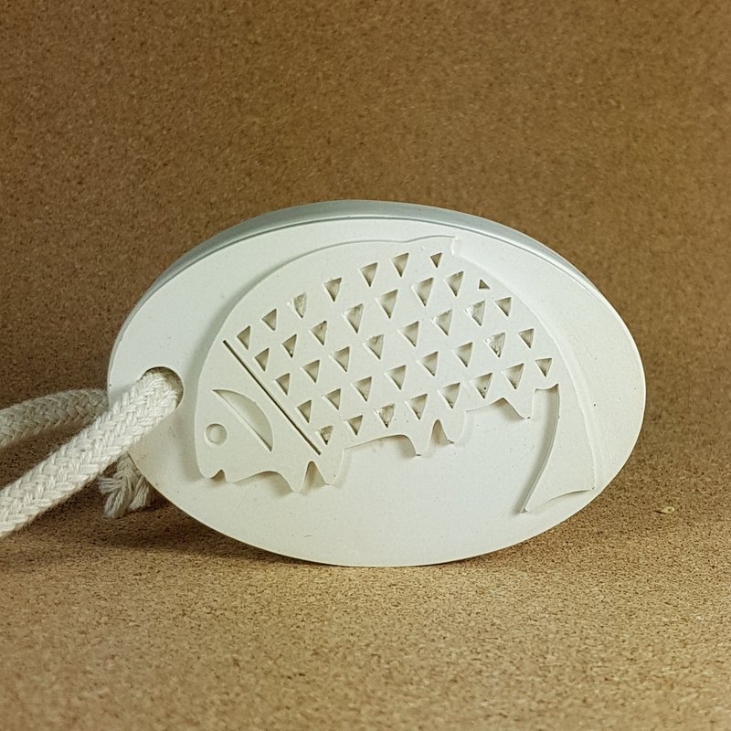 加厚防潮去味香氛吊饰 - 鱼(椭圆)吊饰, 浴室, 櫉柜适用, 英国Jo Malone香水(随机出货, 指定香味需加 - 香薰/精油/线香 - 其他材质 白色