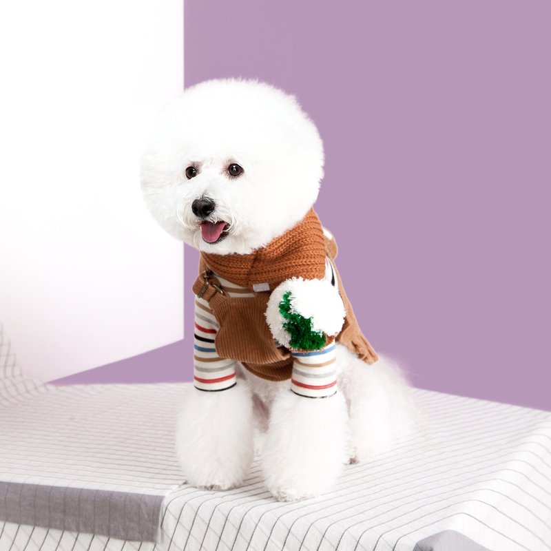 #bff 暖呼呼围巾_陶土棕 - 衣/帽 - 聚酯纤维 橘色