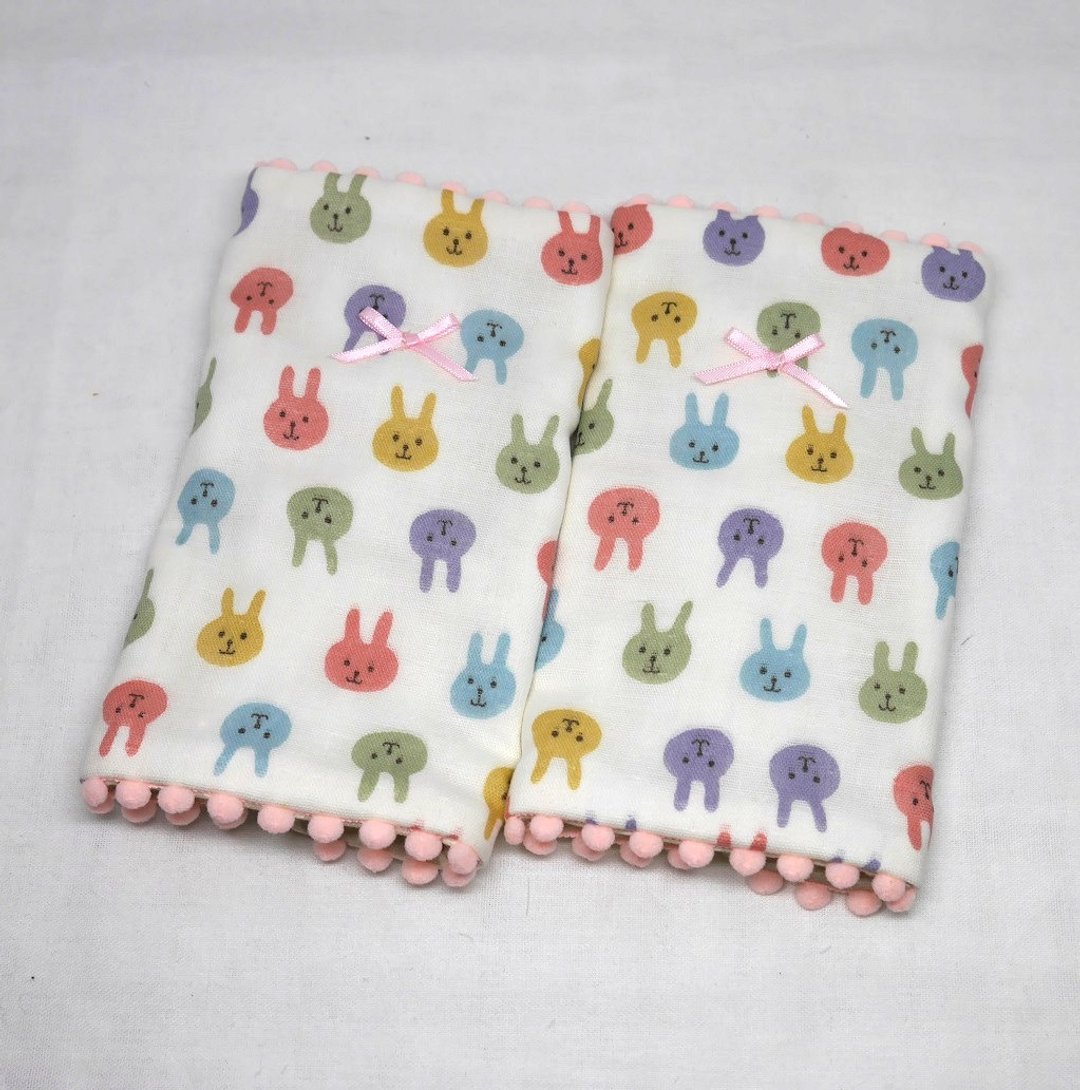Japanese Handmade 8-layer-gauze droop sucking pads - 围嘴/口水巾 - 棉．麻 多色