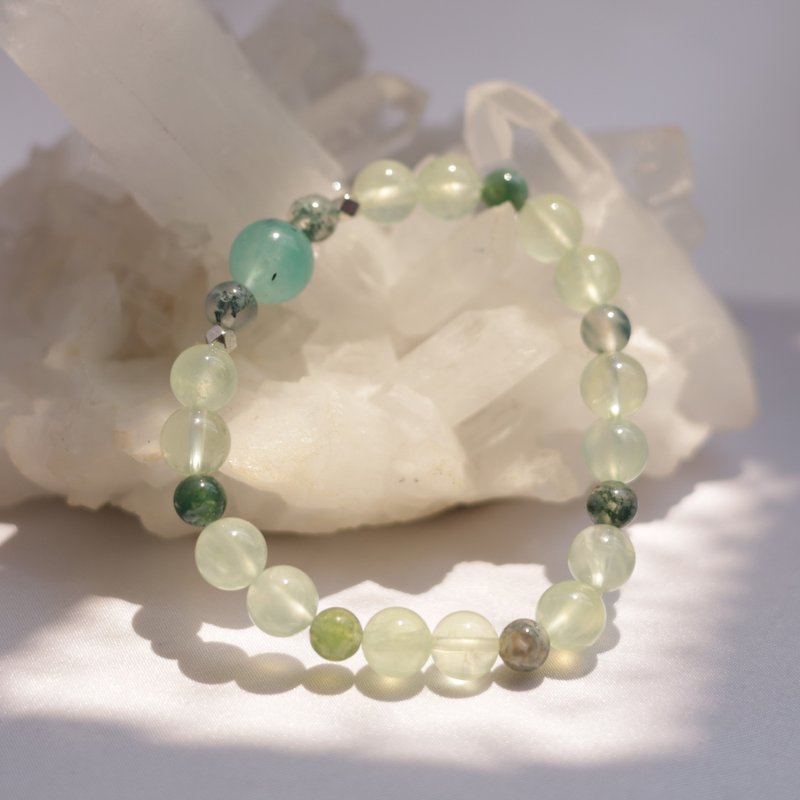绿野仙踪 绿色系矿石串 手链 手串订制 饰品订制 - 手链/手环 - 水晶 绿色