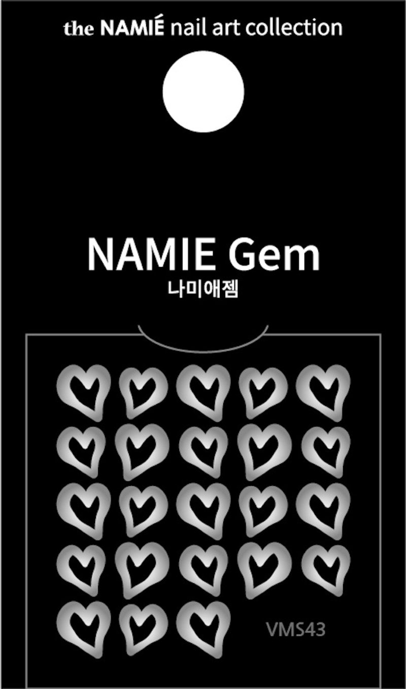 【专业用】NAMIE Gem 美甲装饰艺术贴纸 Volume Metallic 43 - 指甲油/指甲贴 - 纸 金色