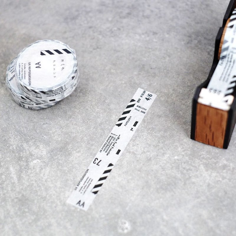 YOHAKU纸胶带 Y-010 黑与白 手帐素材 手作  日本文具 - 纸胶带 - 纸 白色