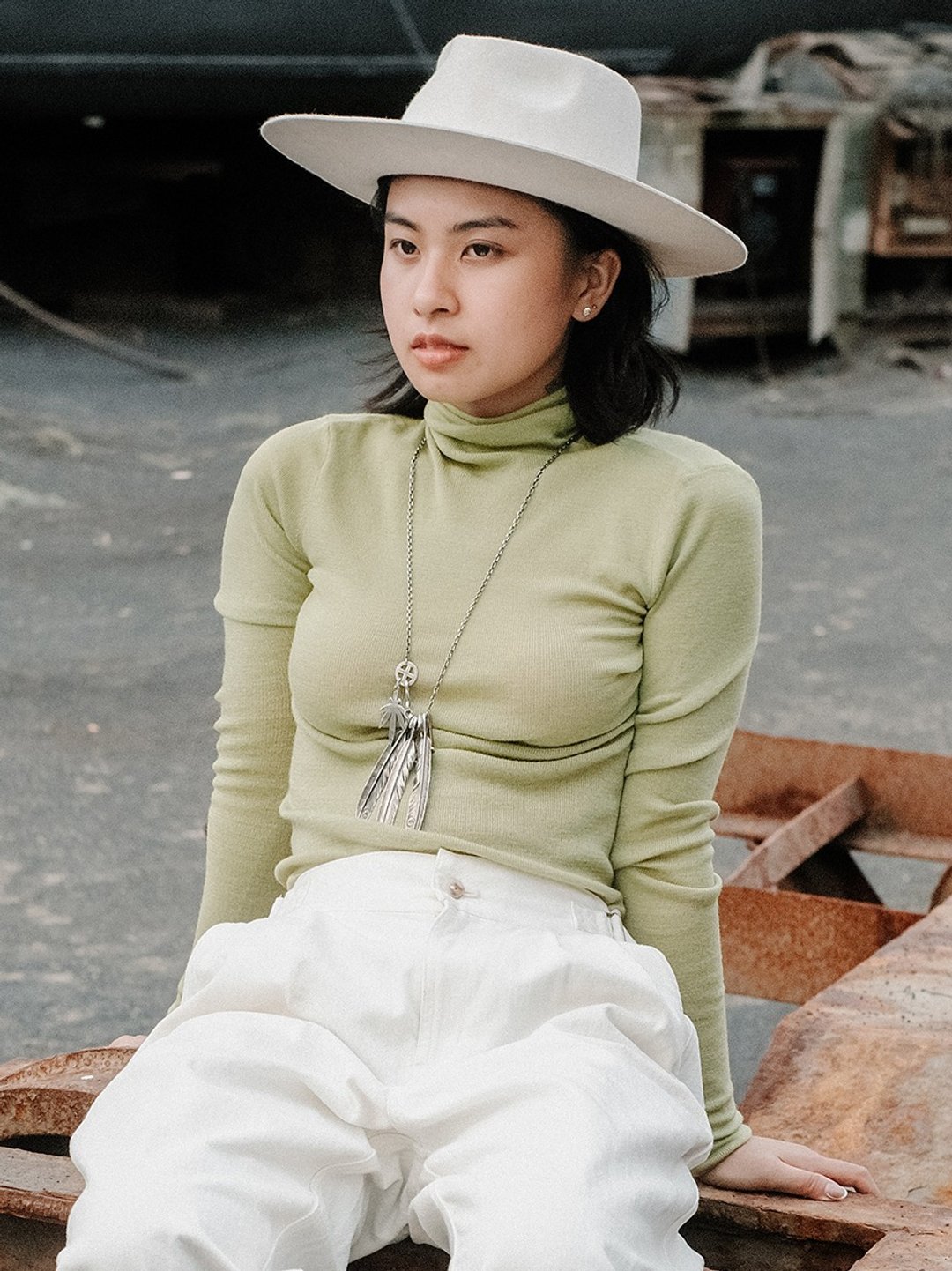 淺綠色 4色 100%綿羊毛針織內搭高領毛衣 軟糯親膚基礎款針織衫 - 女装针织衫/毛衣 - 羊毛 绿色
