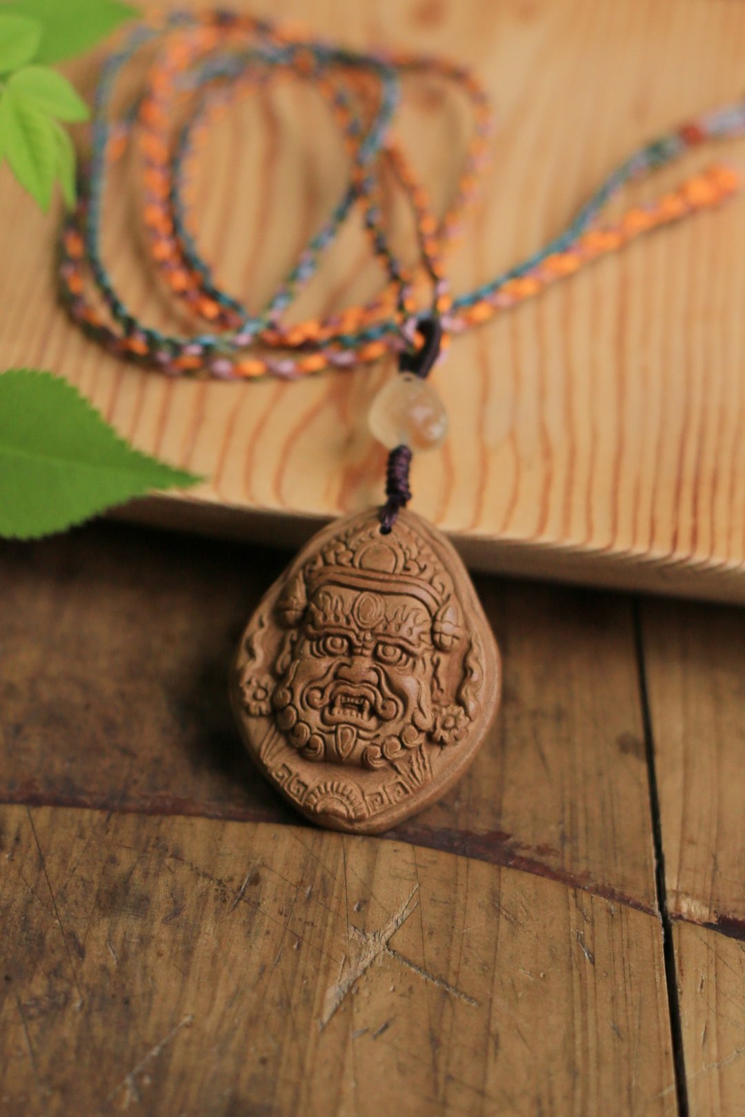 壹染指香品 | 黄财神 戈壁玛瑙 | 藏式祈福手工编绳 客制 - 项链 - 植物．花 
