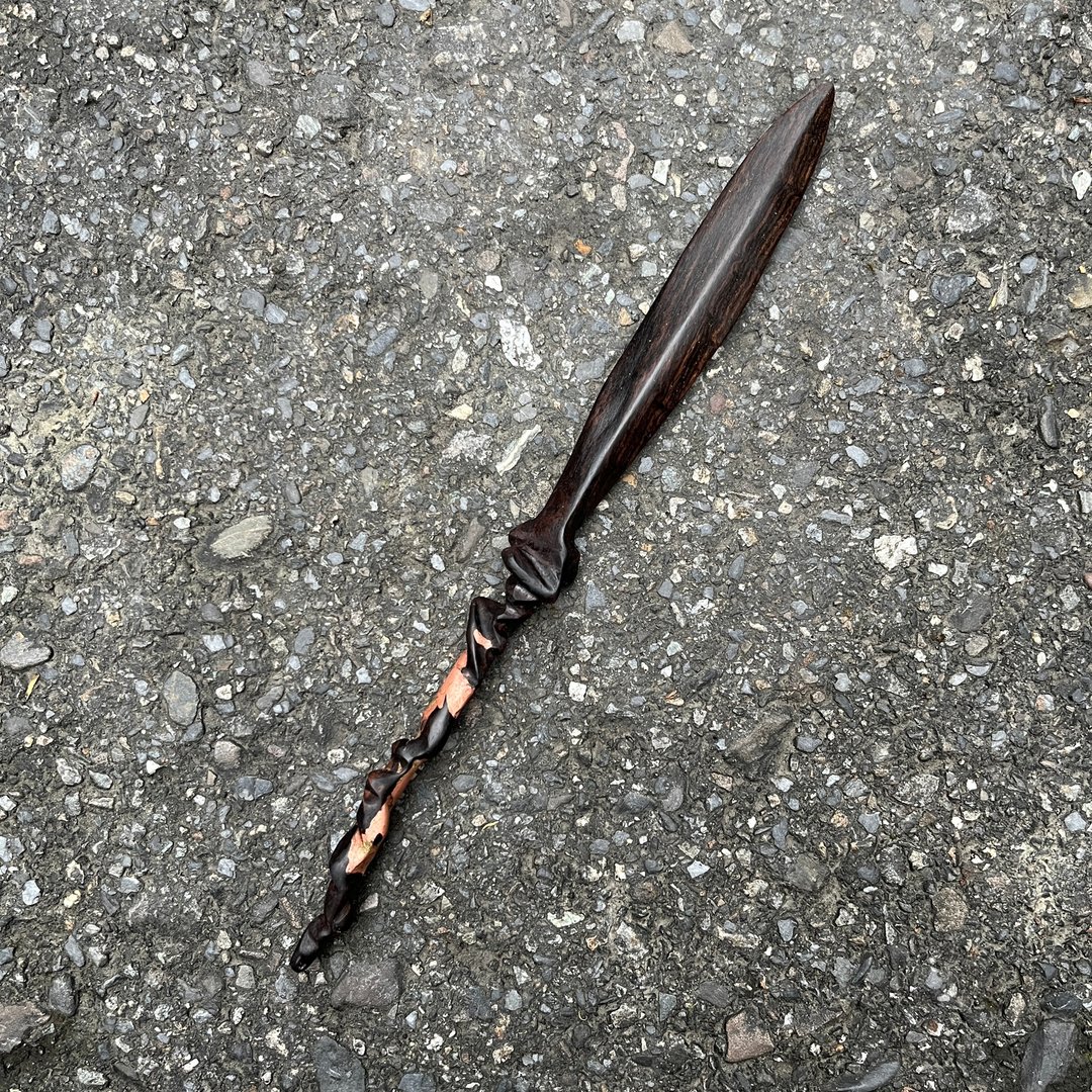 我贩剑 剑形魔杖 探耽欲迫 魔剑 法杖 妖刀纸镇 - 摆饰 - 木头 黑色